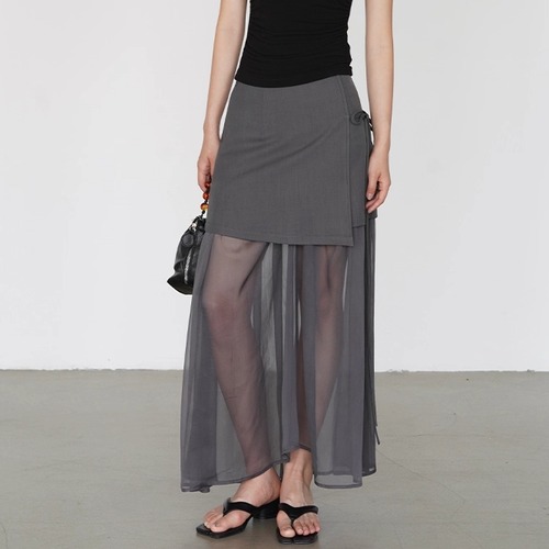 シアーレイヤードスカート ・19258