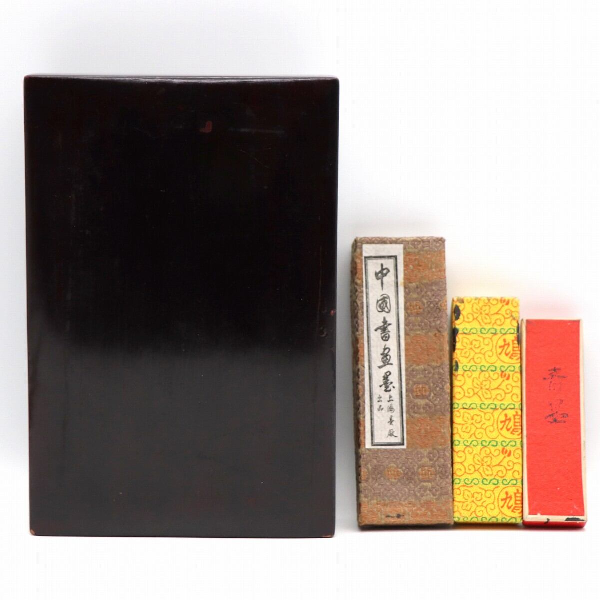 硯・すずり・墨・木製ケース・書道具・No.221025-02・梱包サイズ 硯・すずり・墨・木製ケース・書道具・No.221025-02・梱包サイズ