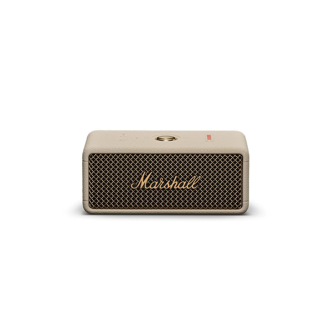 【努力特価】Marshall ワイヤレスポータブル防水スピーカー Emberton III クリーム 連続再生32時間/IP67防水仕様/小型/急速充電
