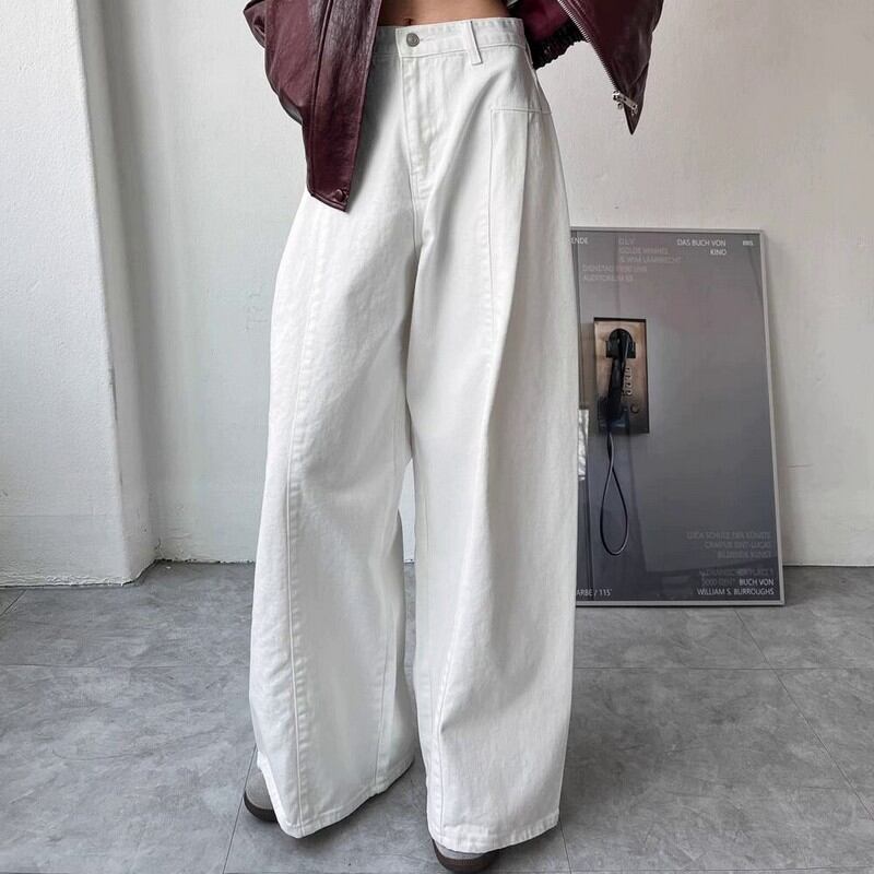 high waist wide pants W00133