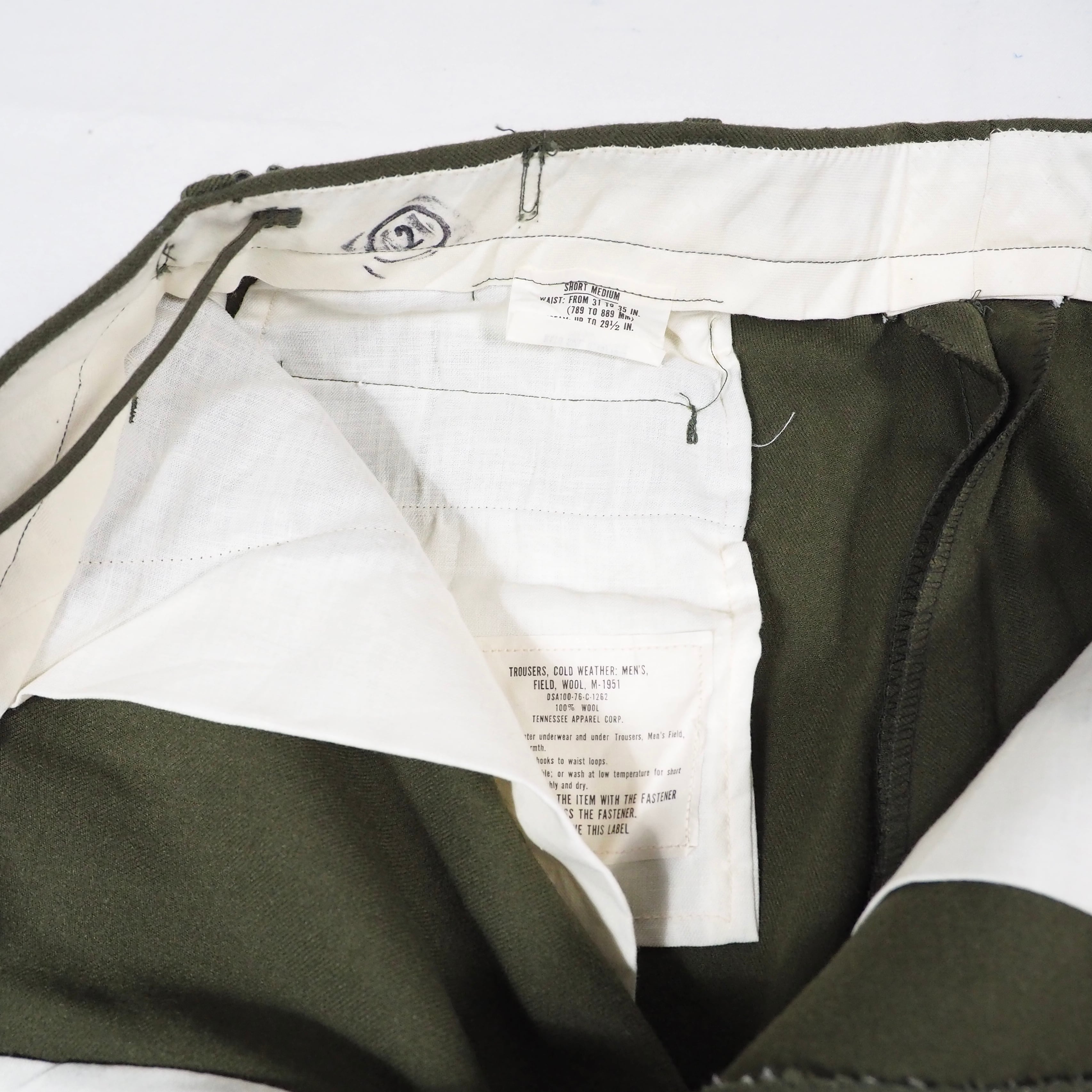70's US.ARMY M51 Wool Trousers Medium-Short ウールトラウザーズ