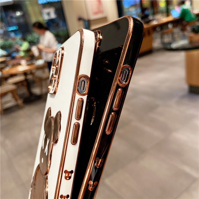 送料無料 Iphone Case スマホケース スマホカバー くま ベアー 光沢 かっこいい クール 携帯ケース 携帯カバー ケース かわいい 大人かわいい 個性的 アイフォン インスタ映え 可愛い プレゼント Iphone 7 8 Se2 Iphone 7plus 8plus Iphone X Xs Xr Xs Max