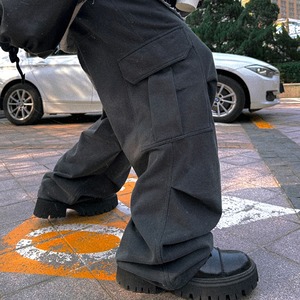 ウォッシュド加工スウェットルーズパンツ　1095