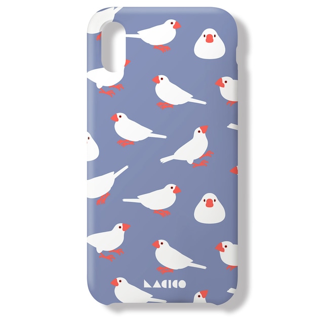 LACICO 文鳥 iphoneケース (サックス) ラシコ 送料無料