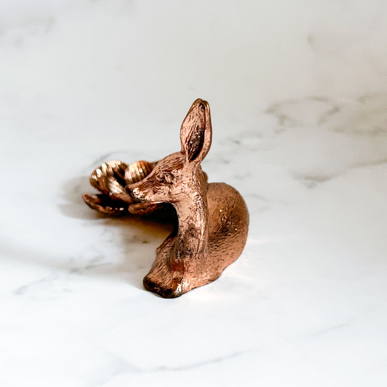 鹿さんアンティーク調スフィアスタンド/ゴールド