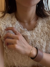 modern chain lock necklace