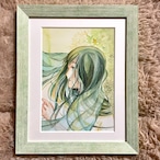 【デザフェス出展】水彩イラスト「滝の子-child of water fall-」