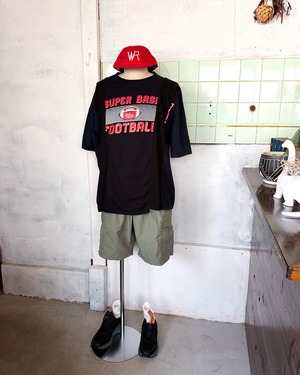 【redad UNISEX】patch work college wide t-sh