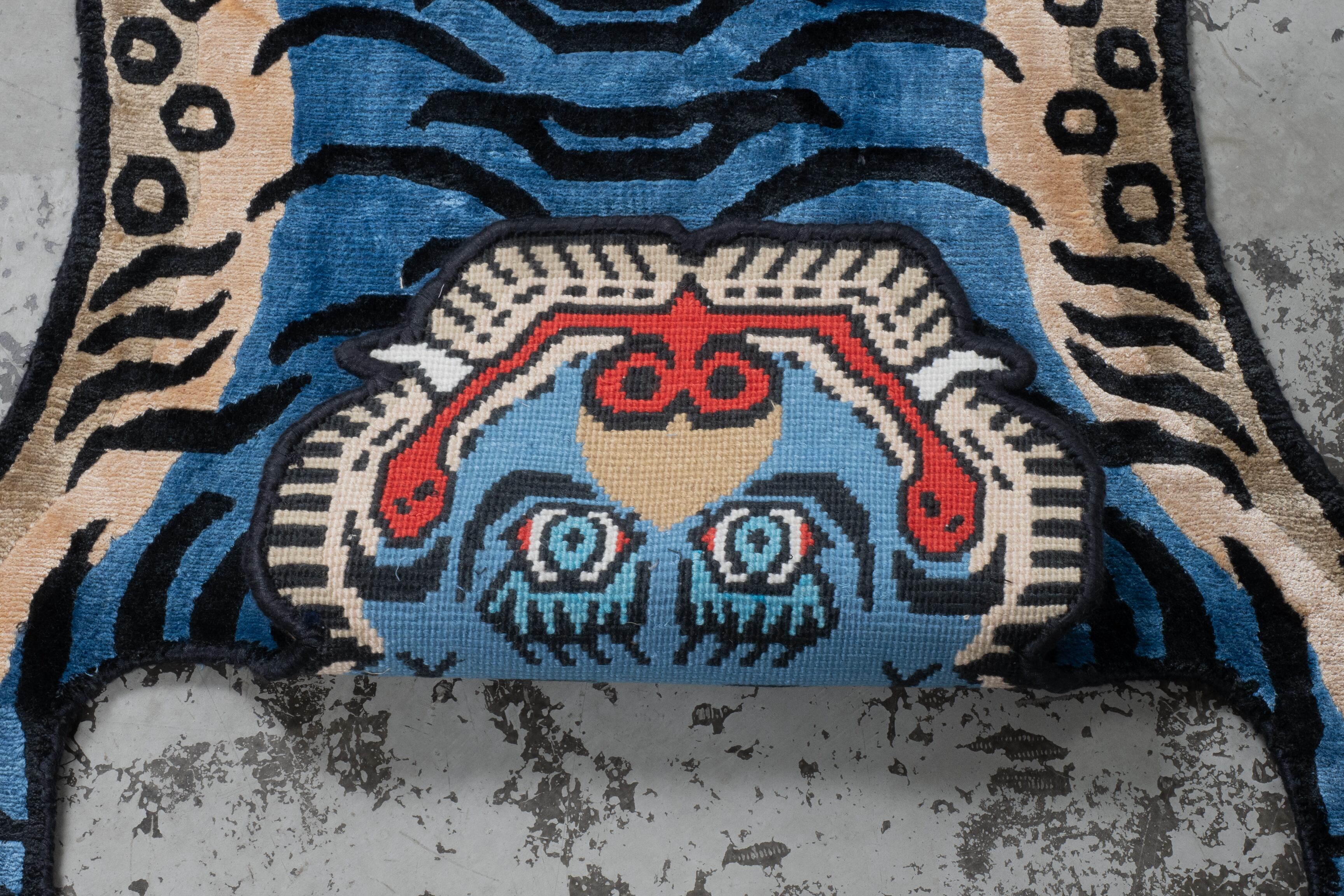 Tibetan Tiger Rug 《Sサイズ•シルク092》チベタンタイガーラグ