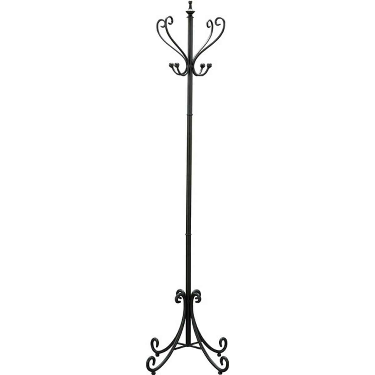 ポールハンガー COD-269BK 衣類掛け コートハンガー アイアン おしゃれ 高級感 かわいい ポールスタンド アンティーク調 アラベスク