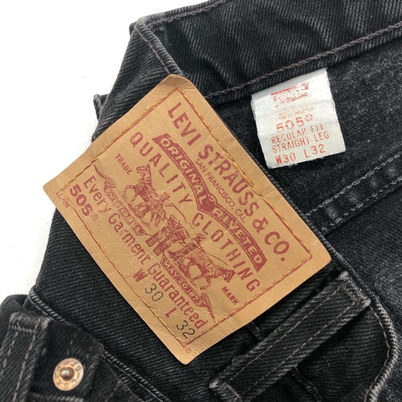 LEVI'S リーバイス 90年代 USA製 505- 0260 後染め サルファブラック