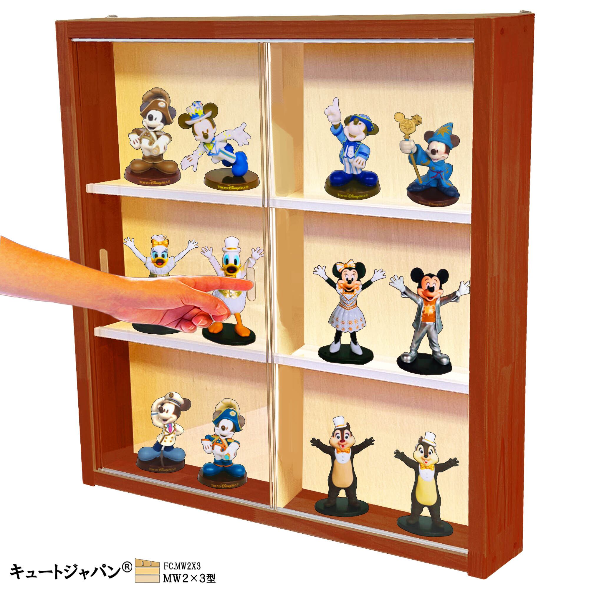 木製コレクションケース】ミニチュア・フィギュアコレクション収納