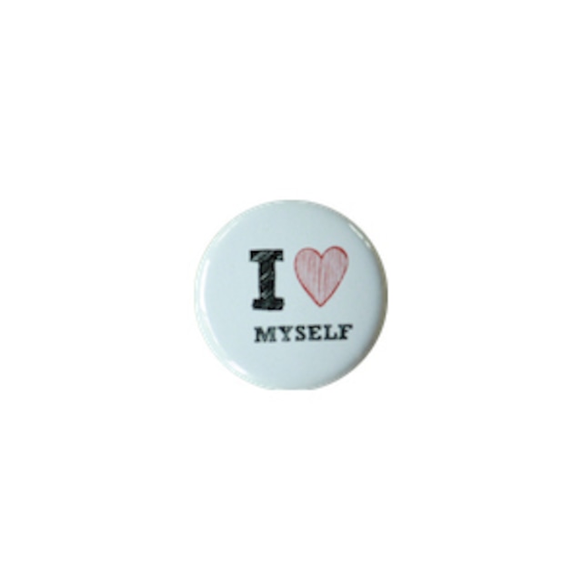 Badge 缶バッジ（S) I ♡ MYSELF