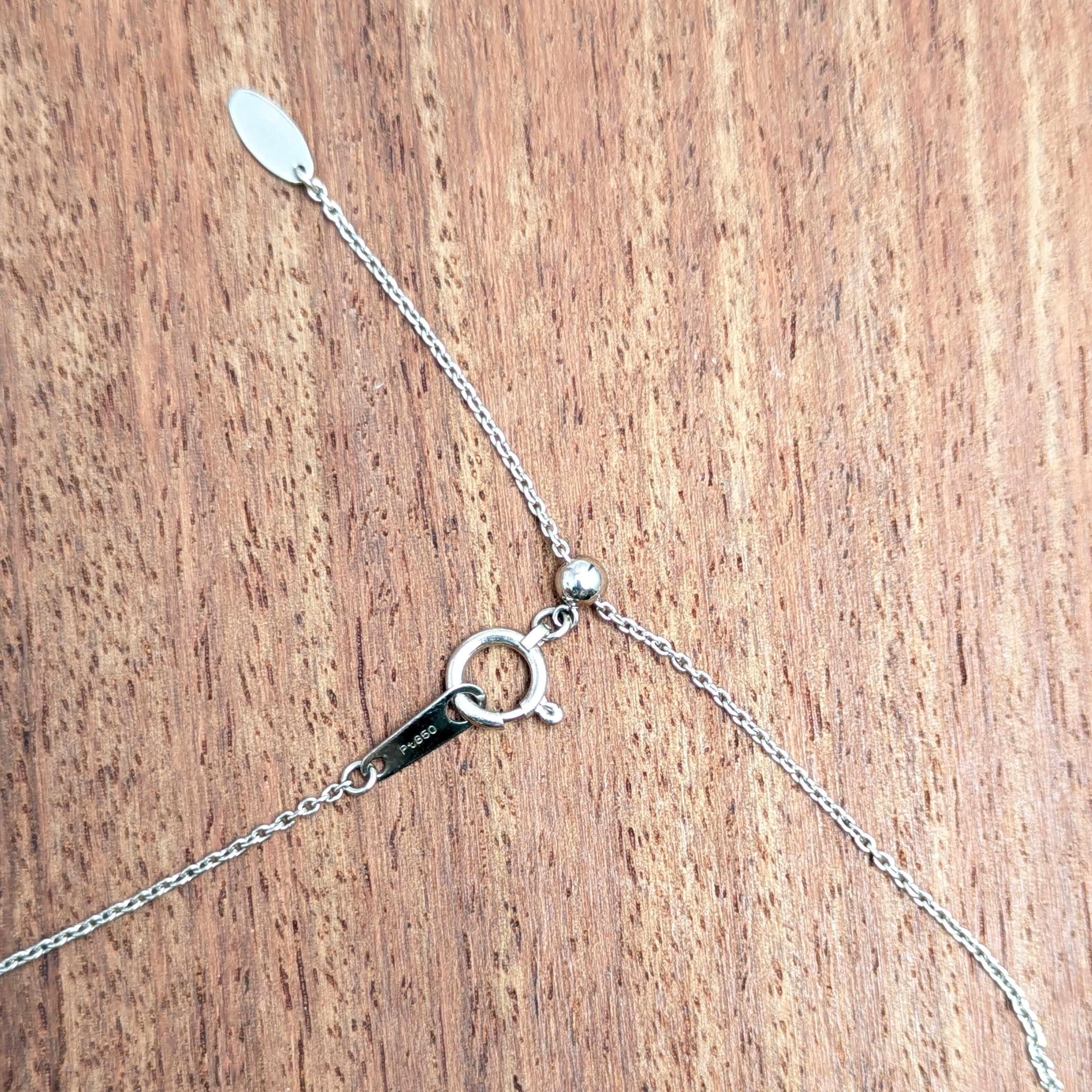 Pt900/850エメラルドネックレス コロンビア産 エメラルド 0.437ct