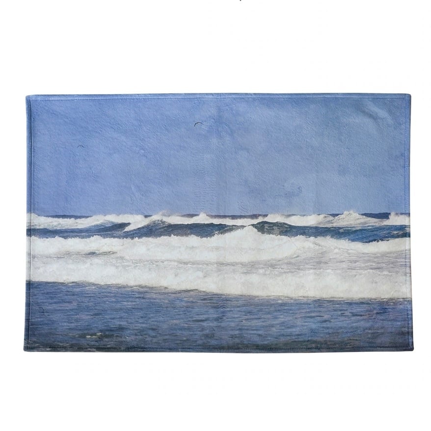 blue sea rug 100*150 / ブルー シー ラグ フットマット カーペット 海