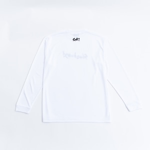 SHOEHURRY! LOGO SILKY DRY LONG T-SHIRT (WHITE/BLACK) | シルキードライロングTシャツ(ホワイト/ブラック)