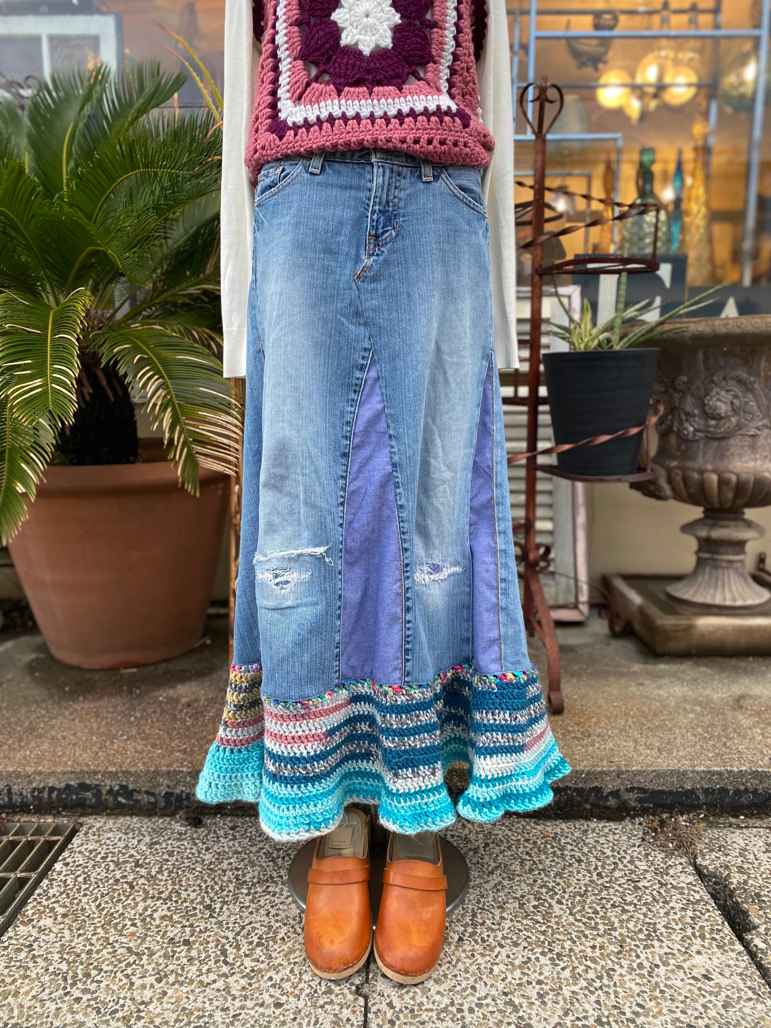 Remake Denim Skirt