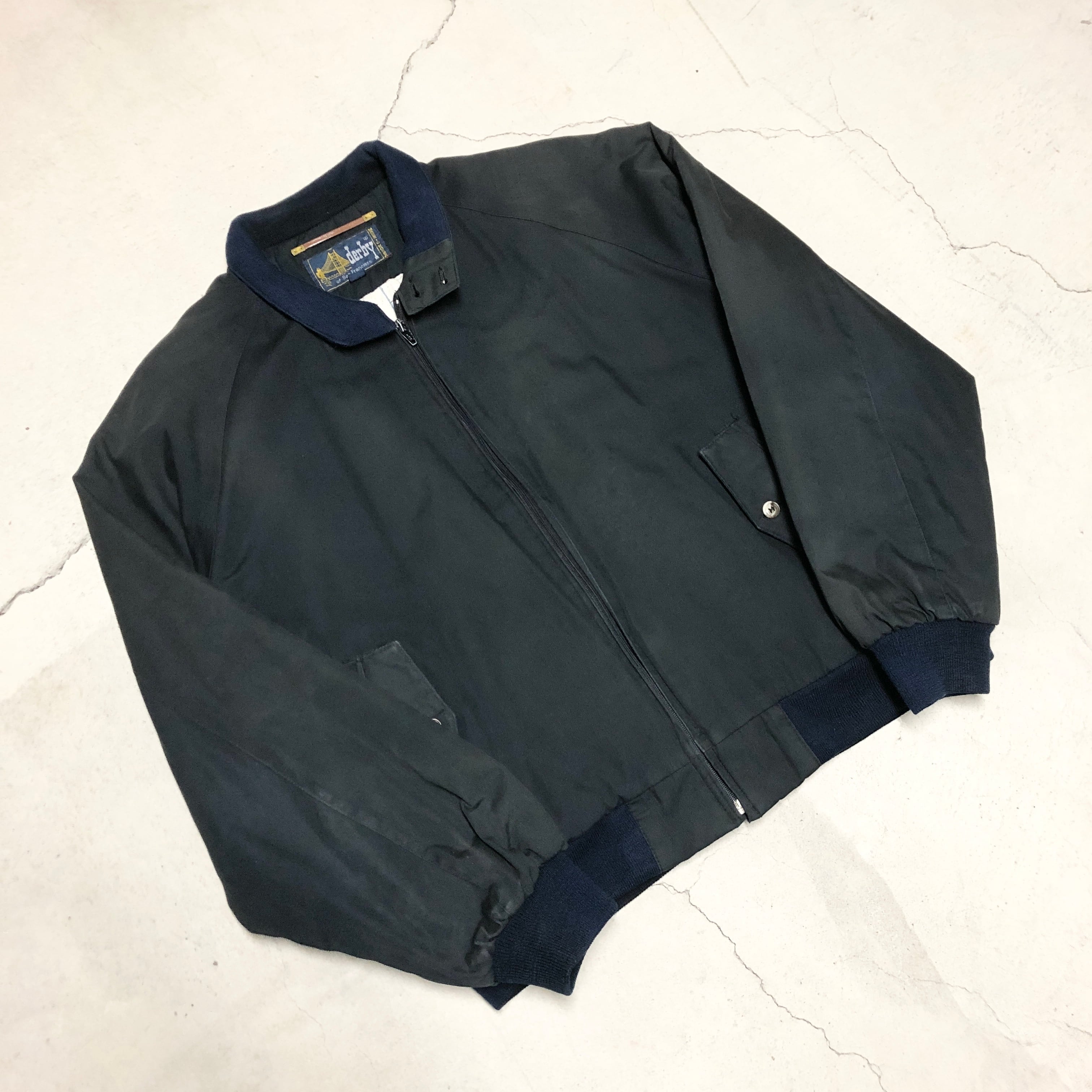 ⊕1980'S DERBY OF SAN FRANCISCO BLACK HARRINGTON JACKET | safarionline