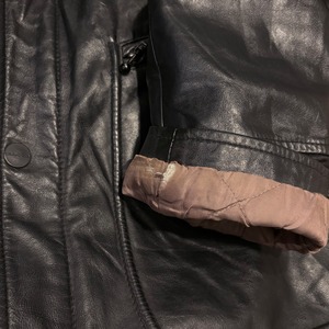 CLOSED black leather sports jacket