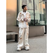 ストリート ヴィンテージ パッチワークフレイムジャケット T716