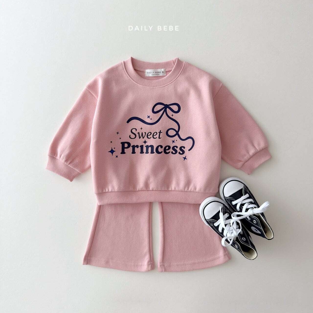 【取寄】Dailybebe プリンセスブーツカットセットアップ｜秋服｜韓国子供服｜26/AT