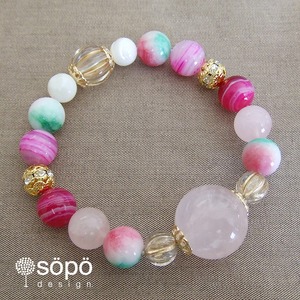 049. power stone jewelry bracelet　-rose-