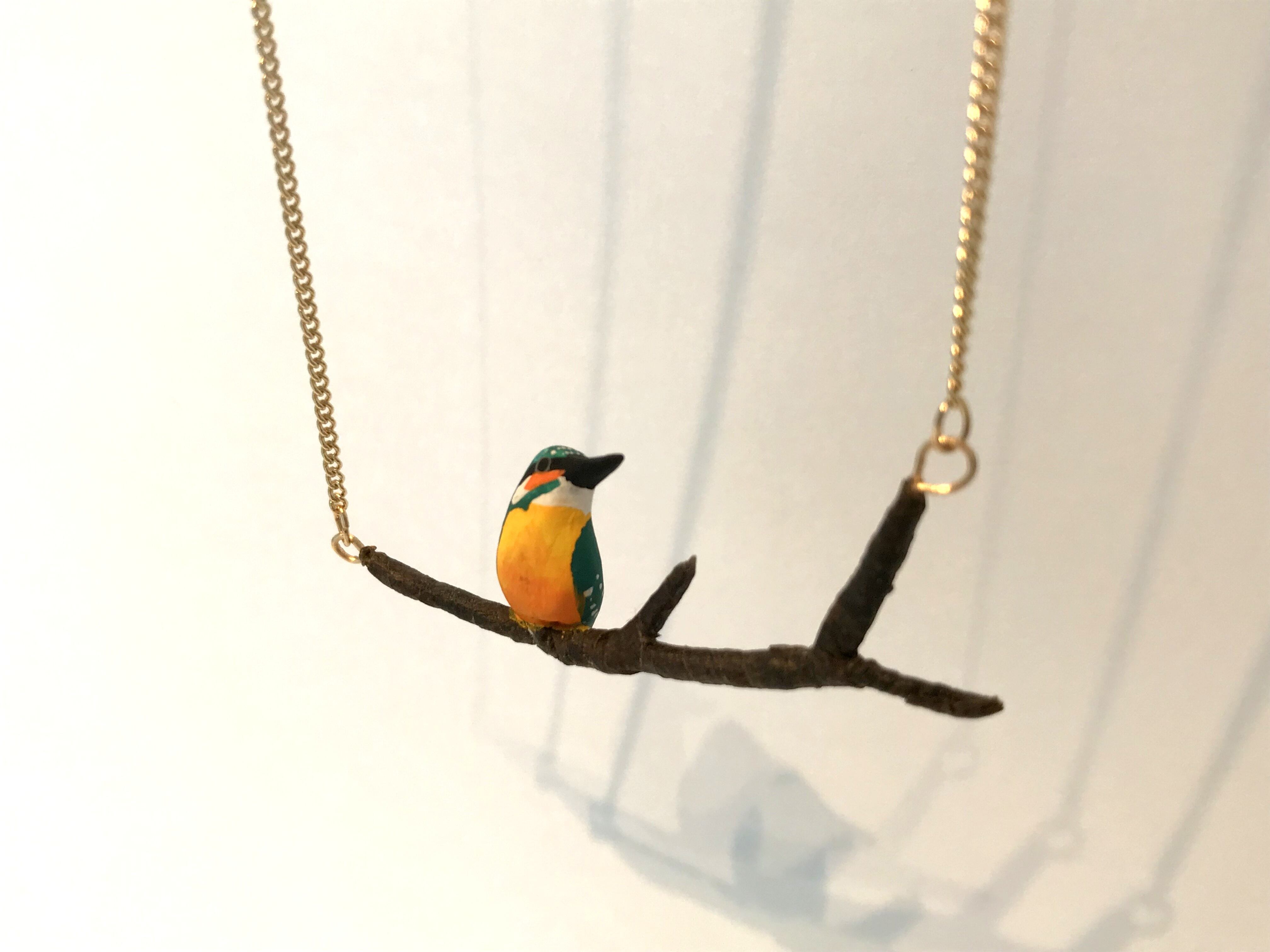 枝乗りカワセミネックレス | toriko