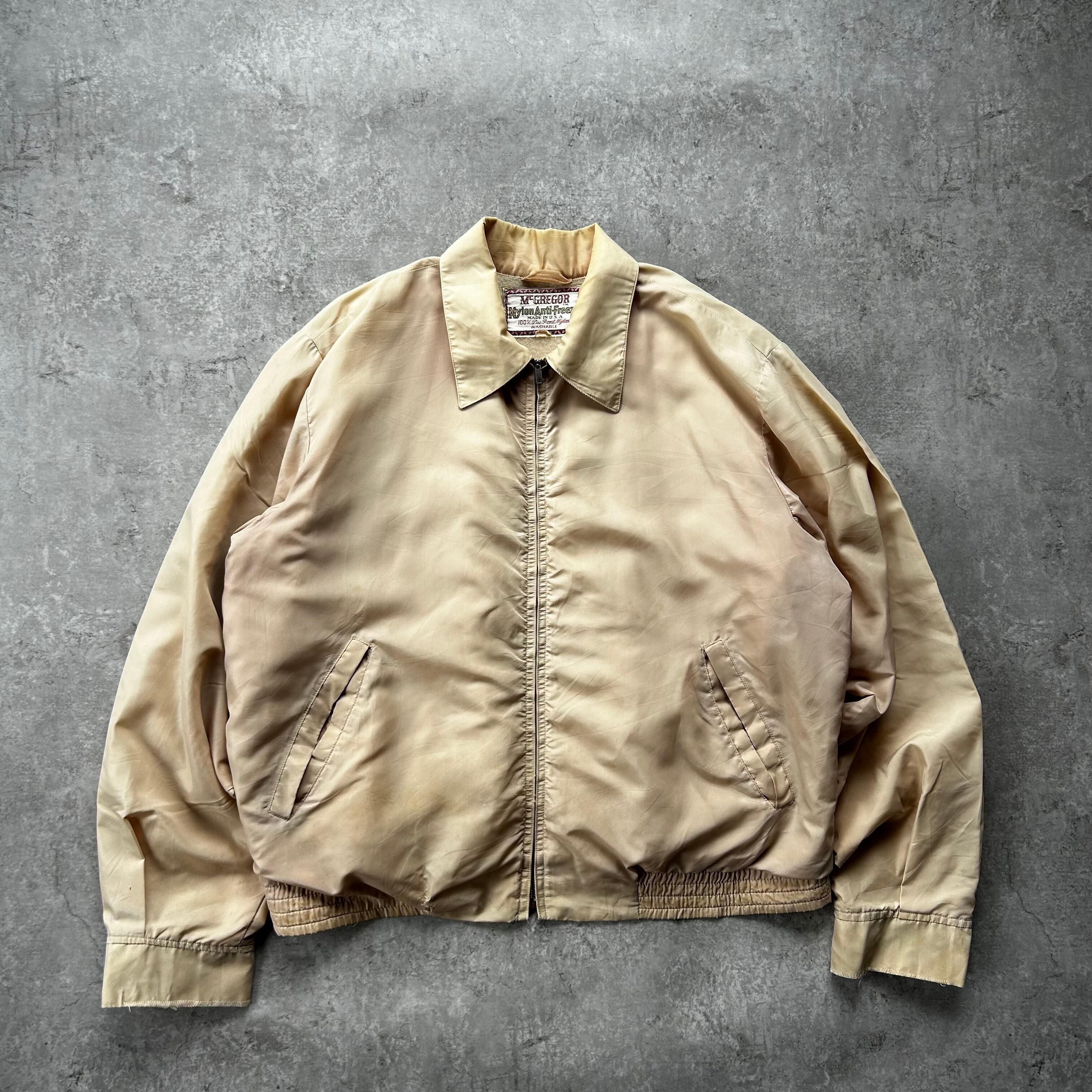 90s j.crew 名作コットンアノラック M ブルー×ホワイト 巨人タグ