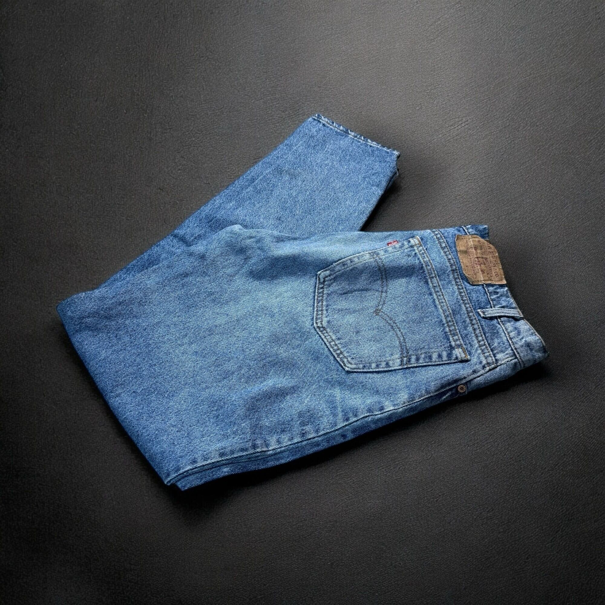 W31 L36】90's US.Levis 501 リーバイス バレンシア工場(555) ボタン裏