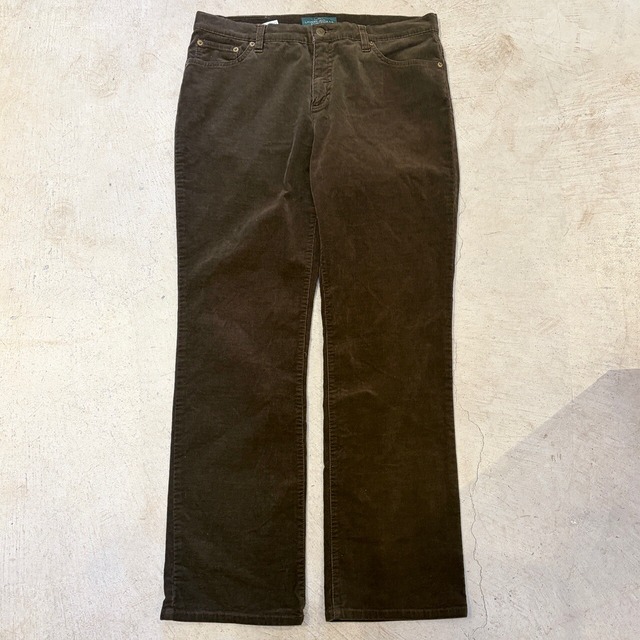Ⓝ LAUREN JEANS CO. CORDS PANT BROWN OLD