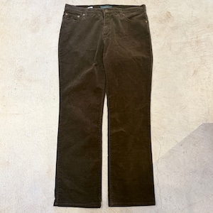 Ⓝ LAUREN JEANS CO. CORDS PANT BROWN OLD