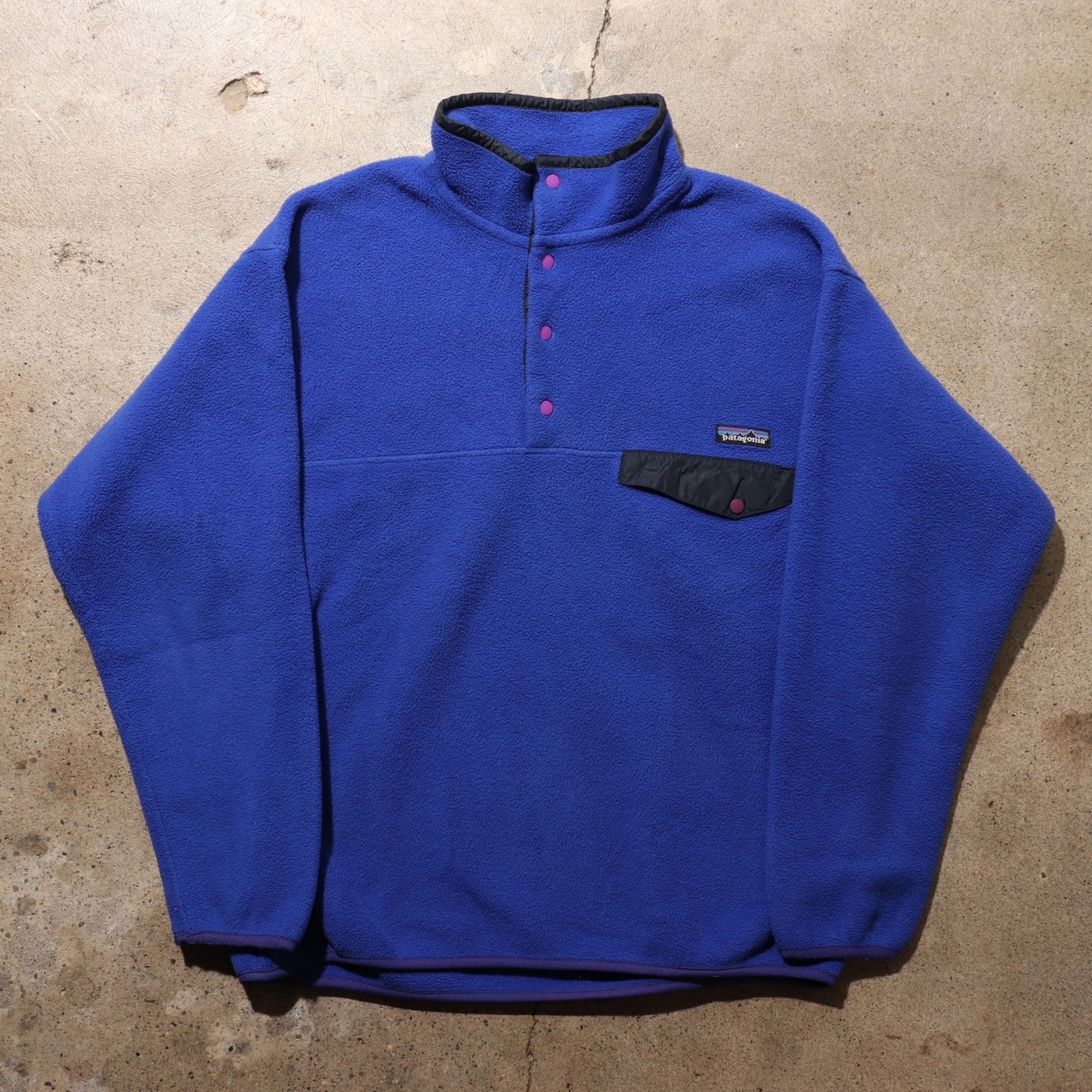美品 L 99年 バイオレット シンチラ スナップt Patagonia パタゴニア フリース 青紫 synchilla ブルー パープル