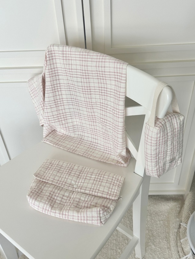 〈即納アイテム〉EYOU / ソフトデイズブランケット-ピンクチェック