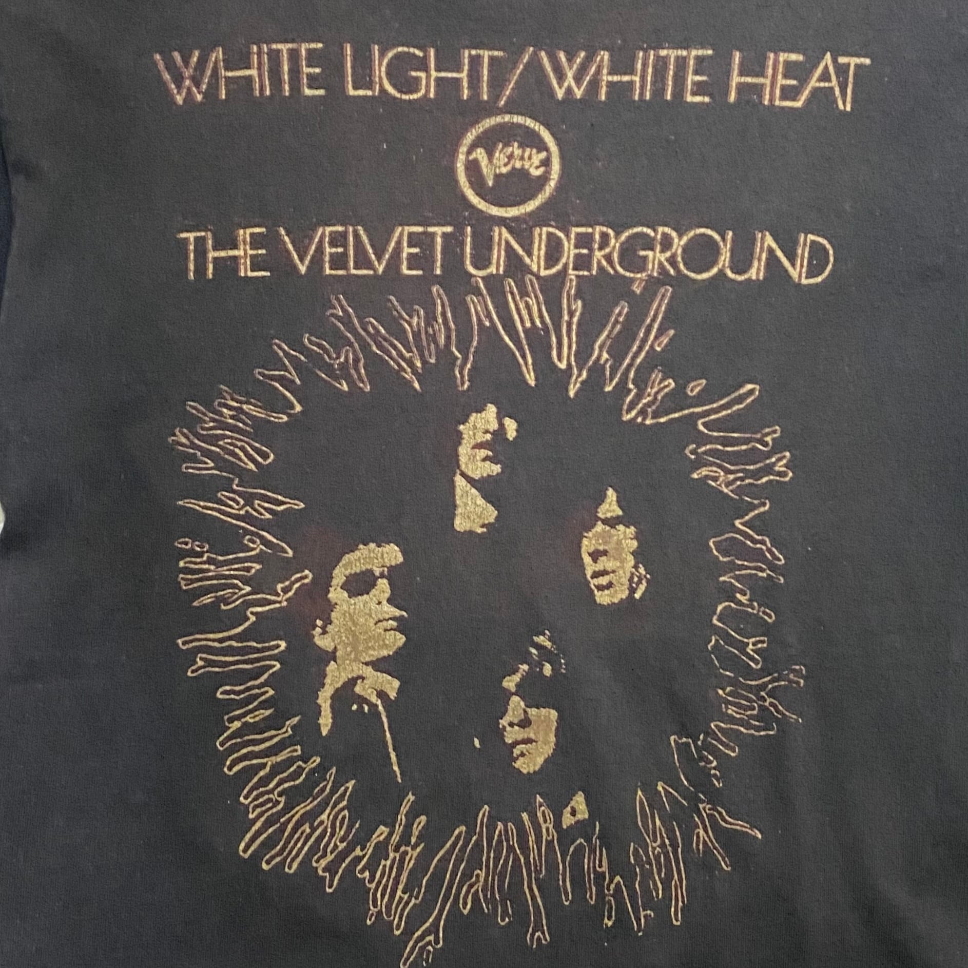 vintage THE VELVET UNDERGROUND music tee “white light/white heat 