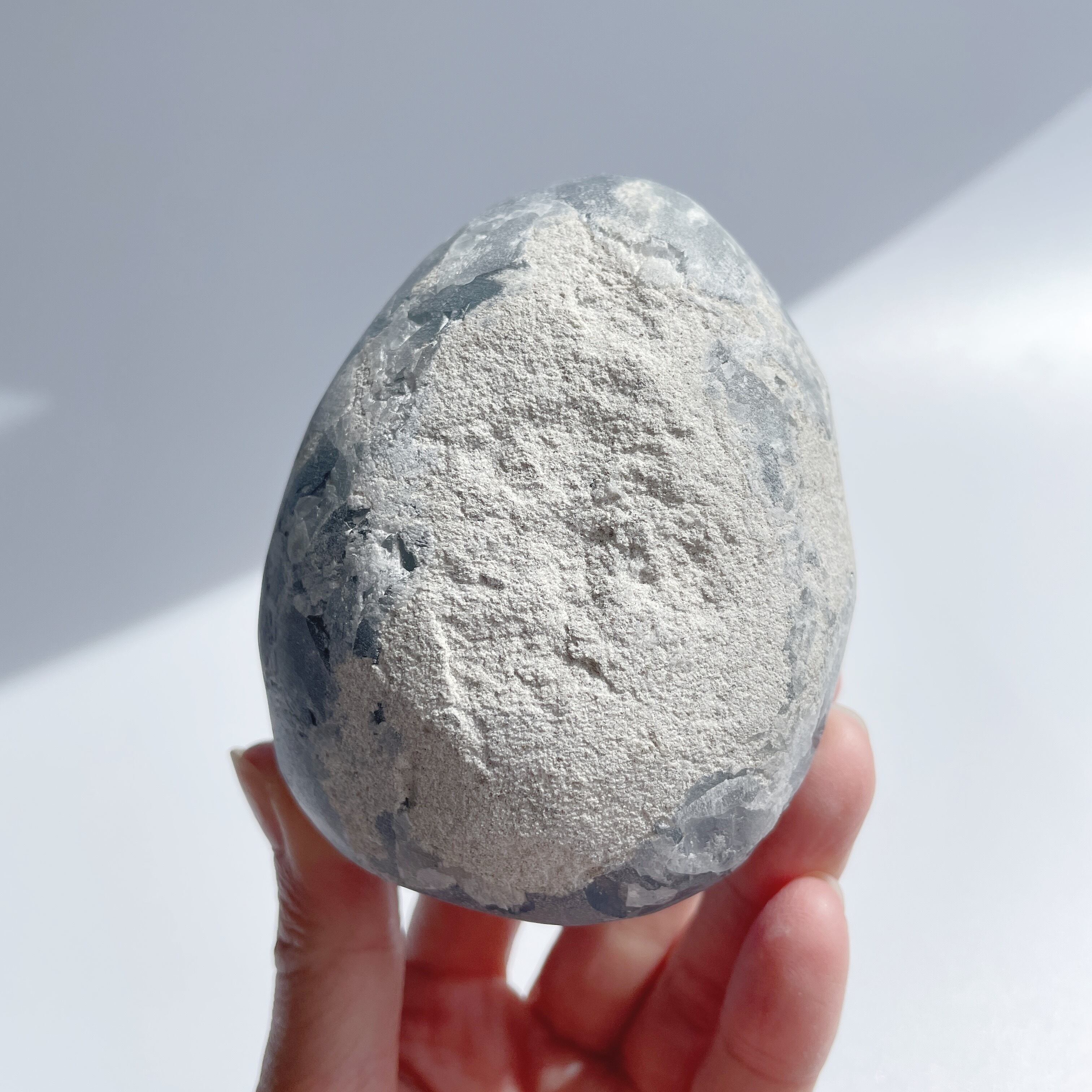 大きな結晶◎セレスタイト 卵型14♡Celestite♡天然石・原石