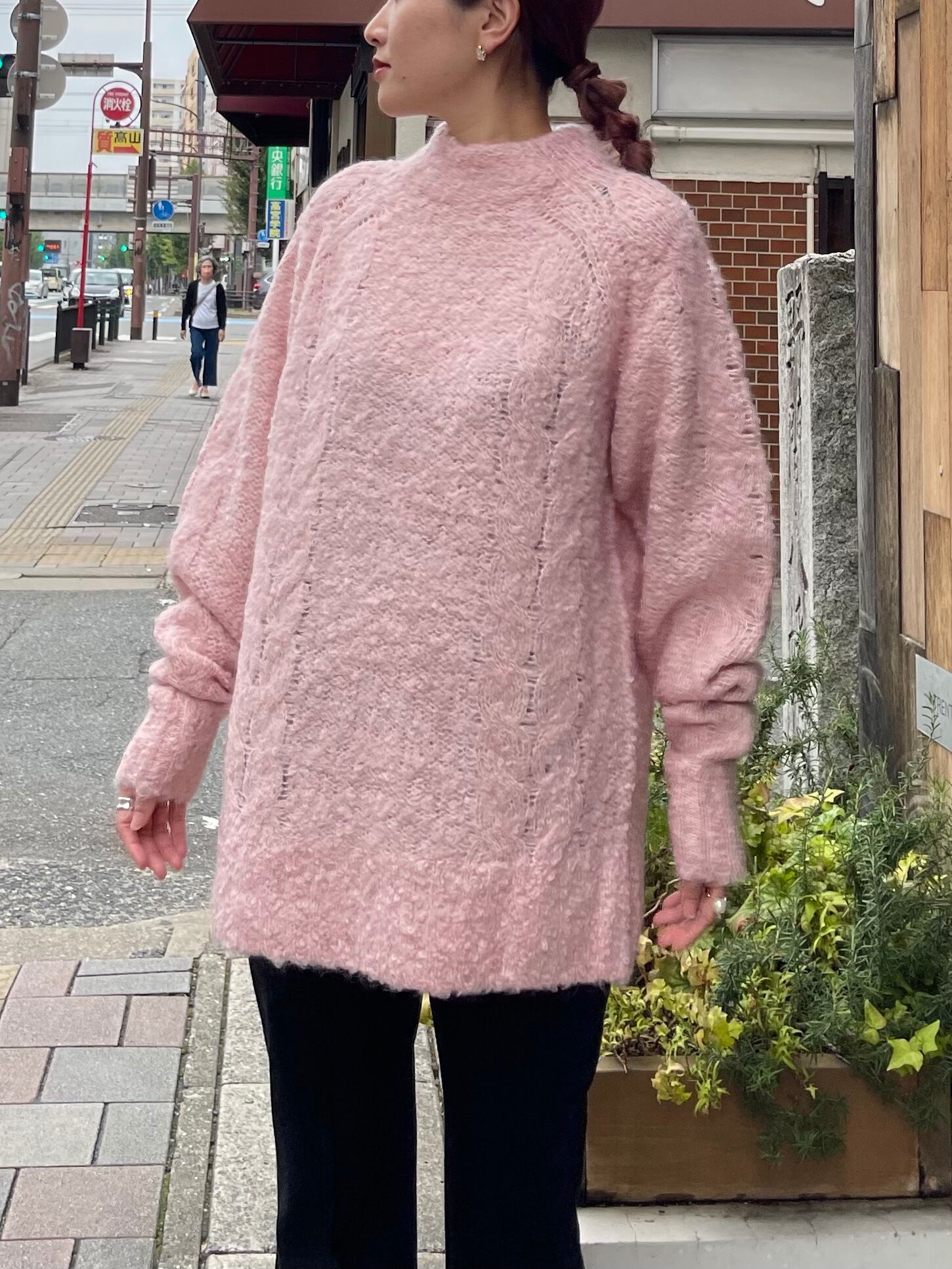 22AW】CINOH チノ /ALPACA RAGLAN BOTTLE NECK KNIT | TRENTオンライン