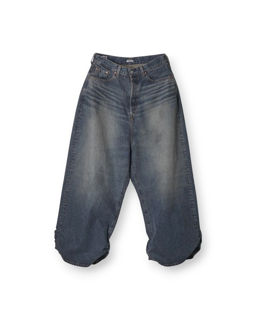 【refomed】FRESH MAN DENIM WIDE PANTS by EDWIN “USED“ DEEP INDIGO