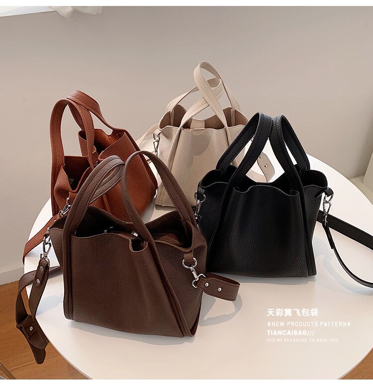 オールマッチスモールバッグ女性2020新しい流行のファッションワンショルダーメッセンジャーバッグ画像バケットバッグインポータブルスモールサッチェル Tiancai_Wing_Bag90648286884