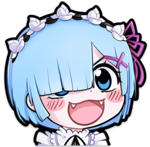 WAIFU BAIT　Chibi Rem Sticker