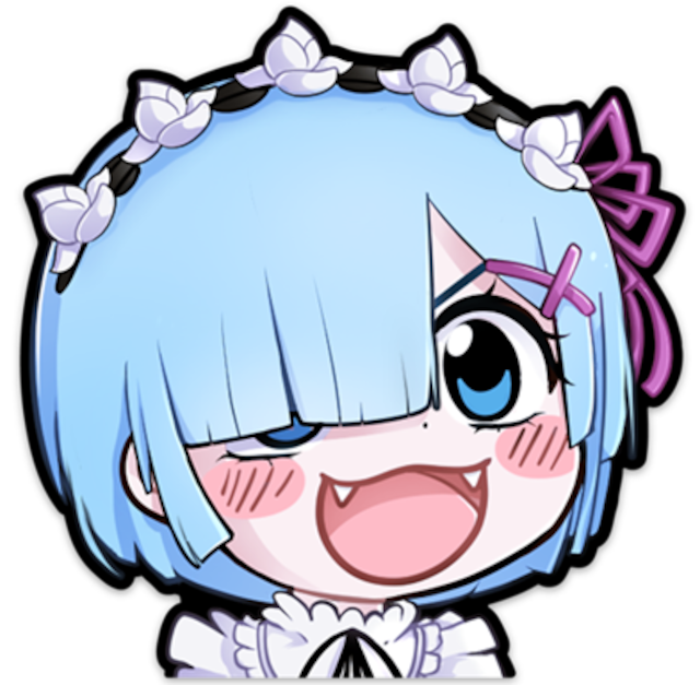 WAIFU BAIT　Chibi Rem Sticker