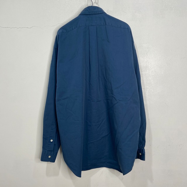 90s Ralph Lauren BIG SHIRT ボタンダウンシャツ 紺 L