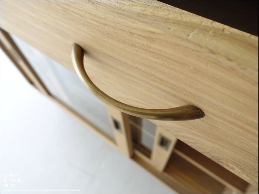 引き戸食器棚 Porte/N キッチン収納 飾り棚 カウンター ナチュラル