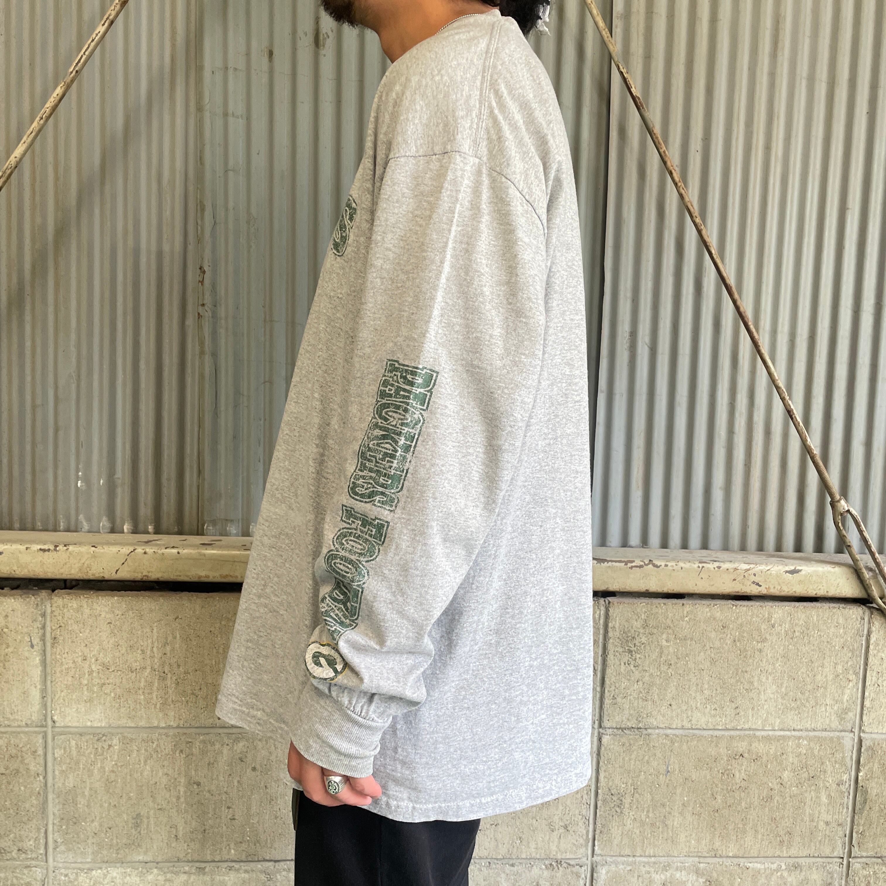 NFL グリーンベイ・パッカーズ チームロゴプリント ロングTシャツ