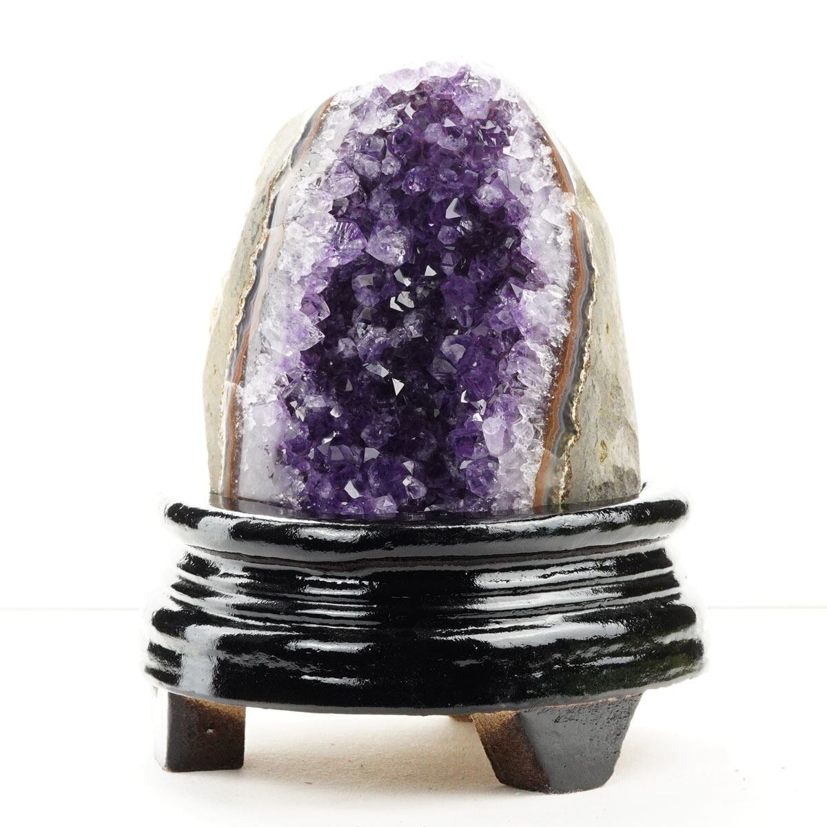 アメジスト 原石 ウルグアイ産 アメジスト クラスター amethyst 台座付属 一点物 182-8762