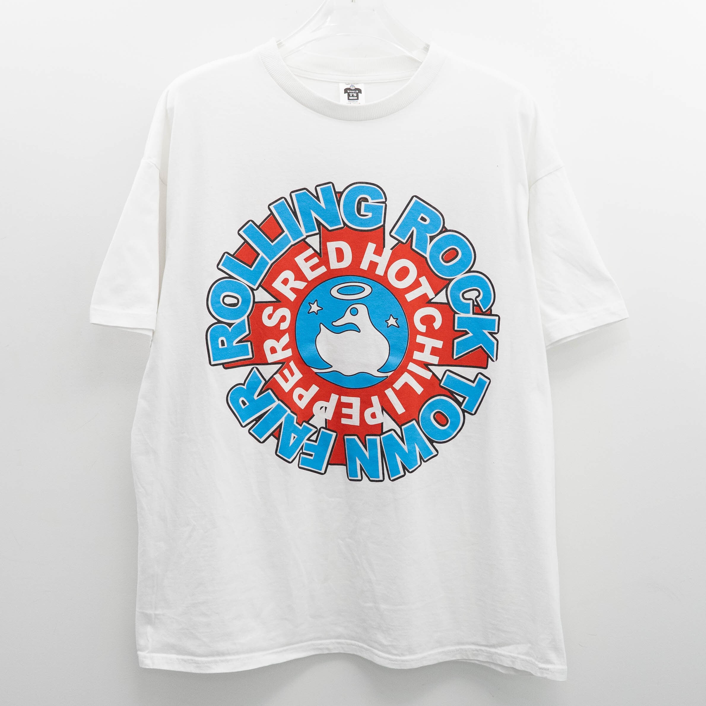 Red Hot Chili Peppers " Rolling Rock Town Fair White " World T's XL 【E8-27】