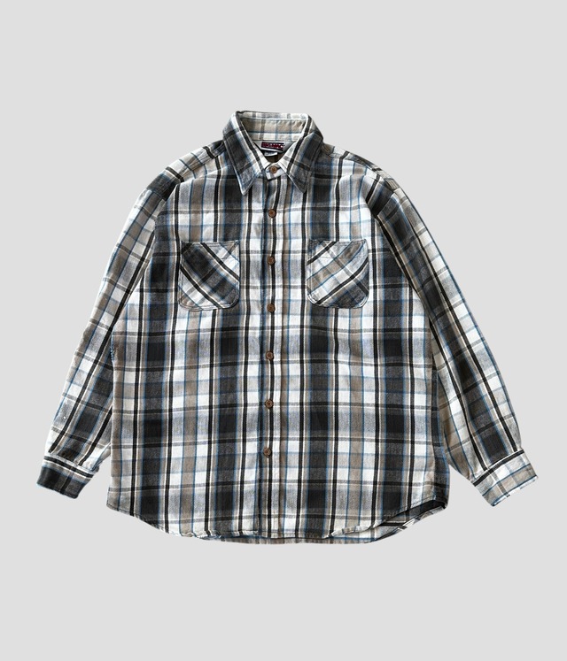 -BIGMAC- Vintage 80s XL Flannel Check Shirt made in USA