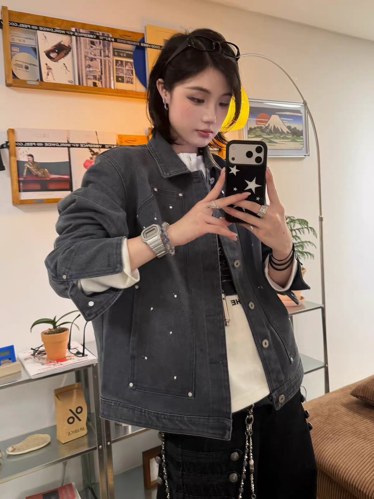 ヴィンテージデニムベースボールシャツ / VINTAGE DENIM BASEBALL