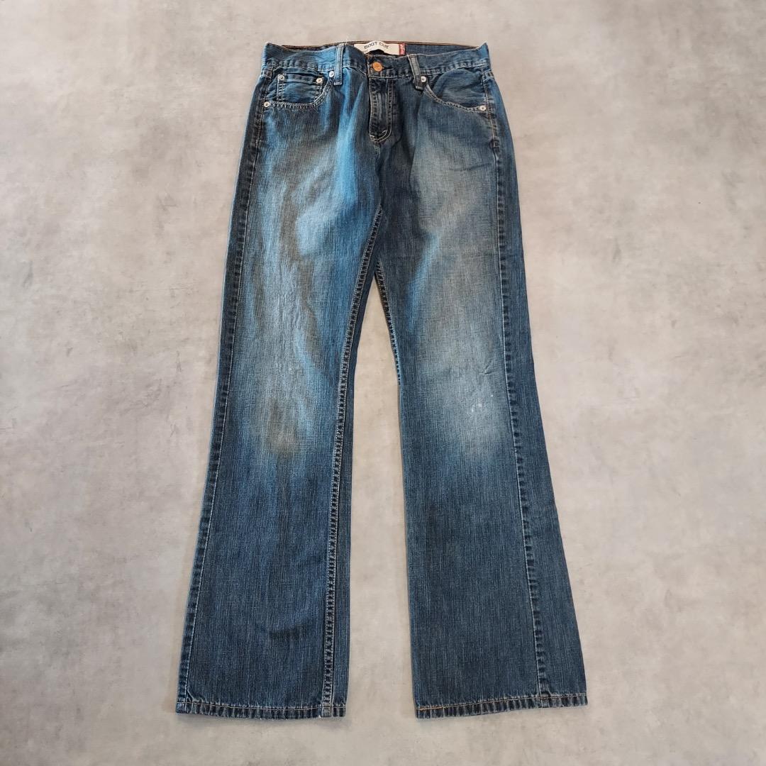 リーバイス527 Levis W30 フレアデニム ブーツ 青 古着 21640