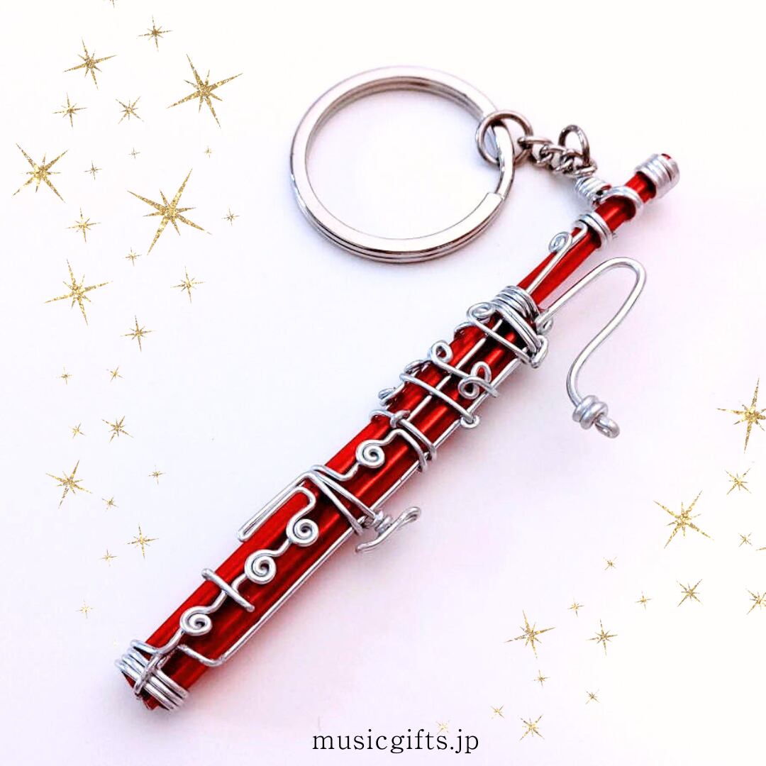 ワイヤーアート キーホルダー ファゴット | 音楽雑貨の店 セレナード