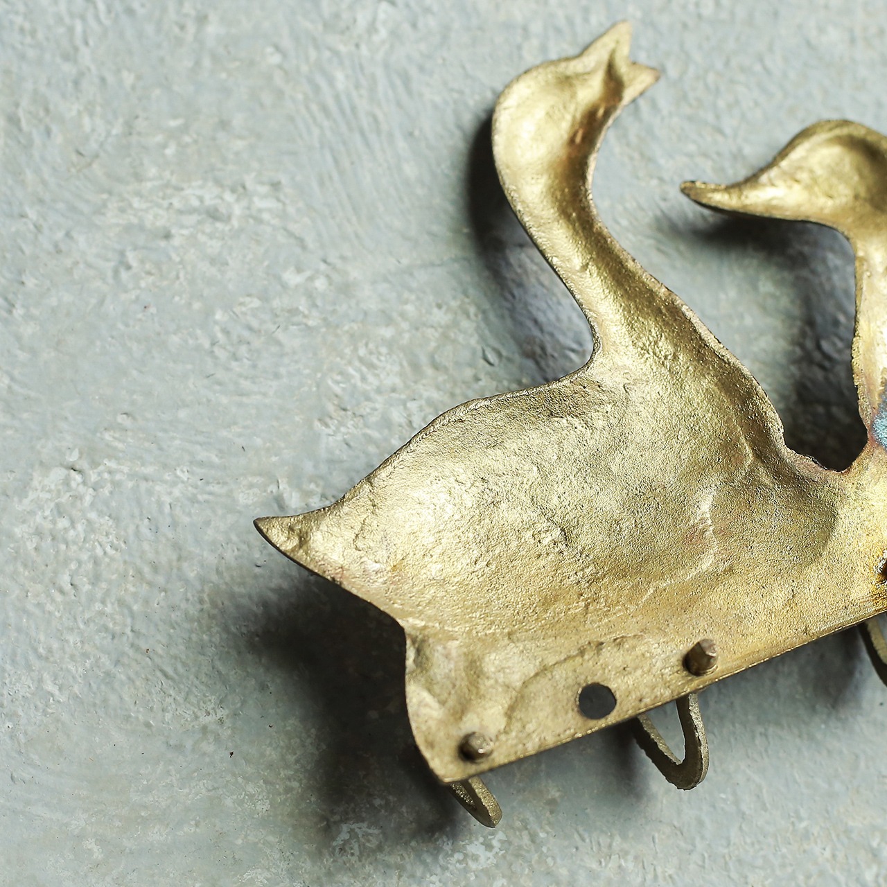 仲睦まじいアヒルのウォールフック